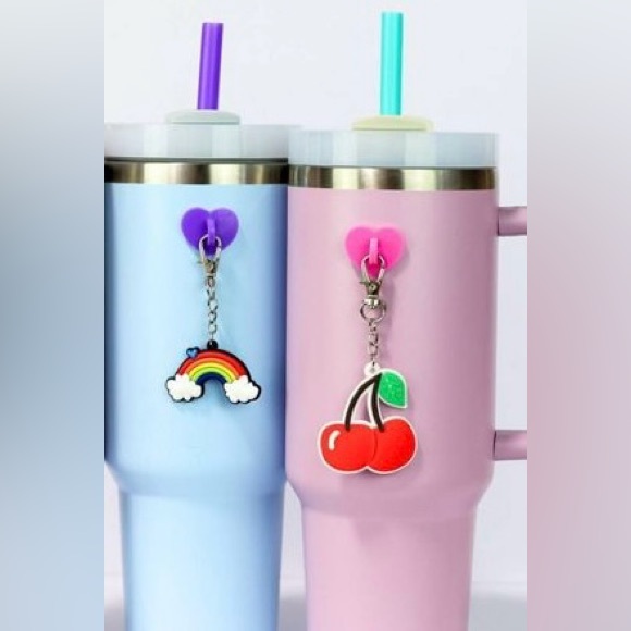Tumbler Charm (Rainbow or Cherries) NWT - Picture 1 of 8